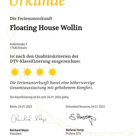 4 Sterne Dtv Floating House Kroslin